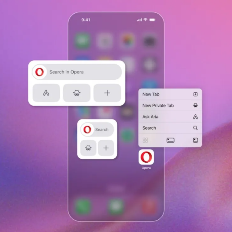 Opera cập nhật tính năng mới trên iOS, giúp người dùng dễ dàng tương tác với AI Aria