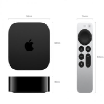 Thiết bị giải trí đa phương tiện Apple TV 4K Wi‑Fi + Ethernet 128GB Chính hãng Black