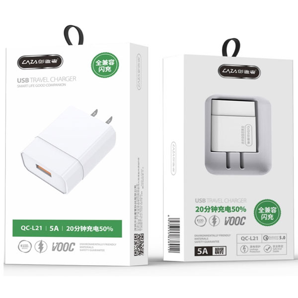 Bộ sạc Type-C Caza QC-L18 (sạc nhanh)