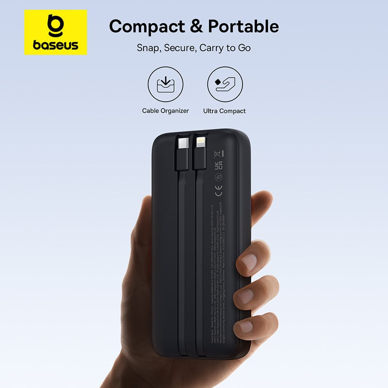 Pin sạc dự phòng Baseus Lipow Digital Display LVA045-2K-22 20.000mAh Black