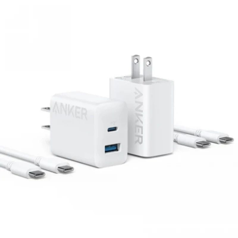 Bộ sạc nhanh 20W USB/USB-C to Type-C Anker 312 1C1A Ultra-Fast Charging B2348 White