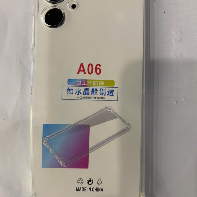 ỐP Lưng Samsung A06 dẻo trong chống sốc WHITE