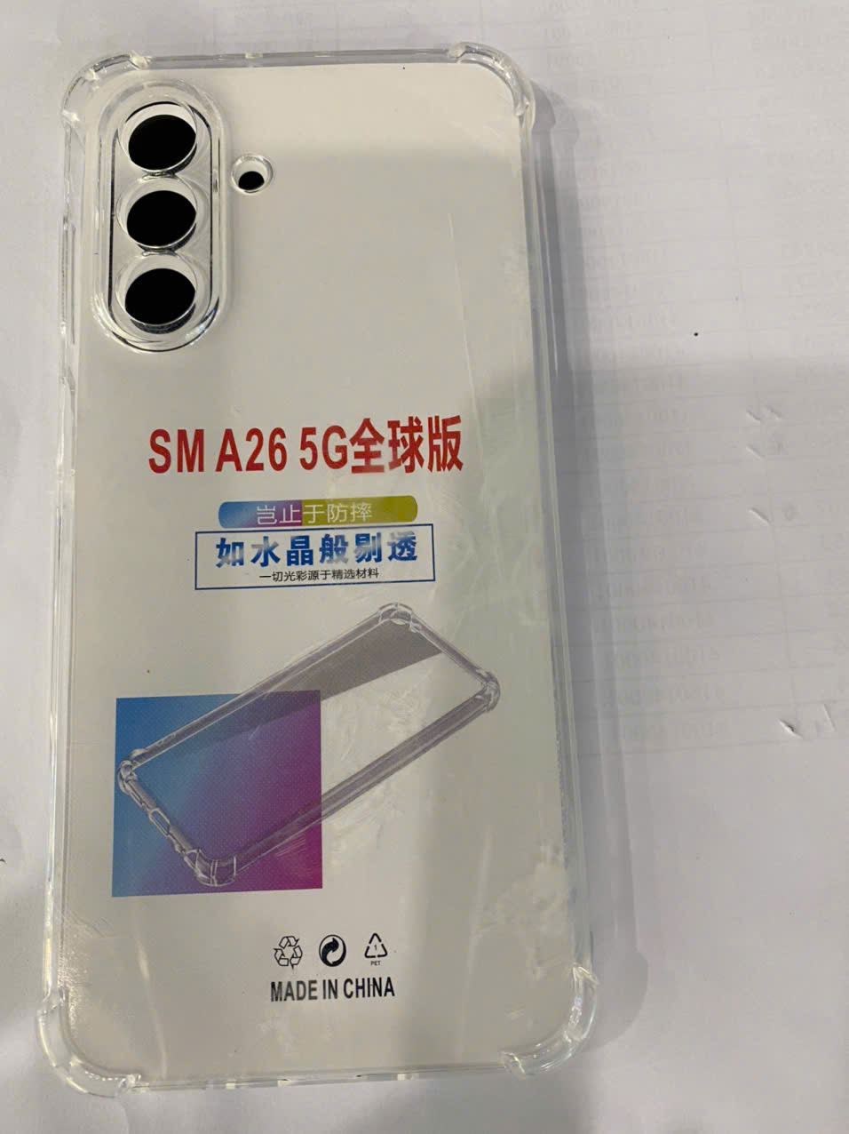 ỐP Lưng Samsung A26 5G dẻo trong chống sốc WHITE