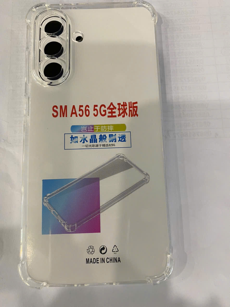 ỐP Lưng Samsung A56 5G dẻo trong chống sốc WHITE